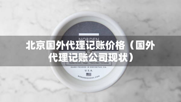 北京國外代理記賬價格（國外代理記賬公司現(xiàn)狀）