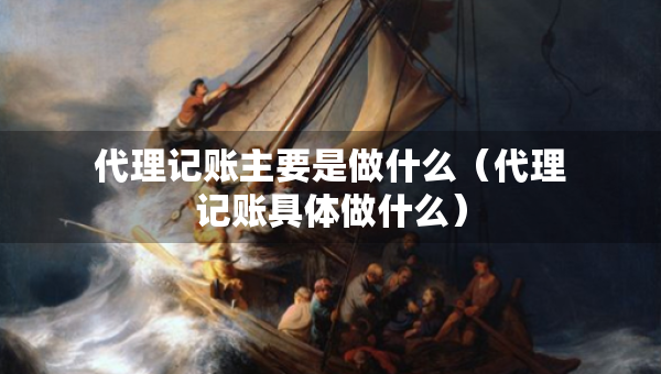 代理記賬主要是做什么（代理記賬具體做什么）