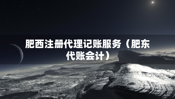 肥西注冊(cè)代理記賬服務(wù)（肥東代賬會(huì)計(jì)）