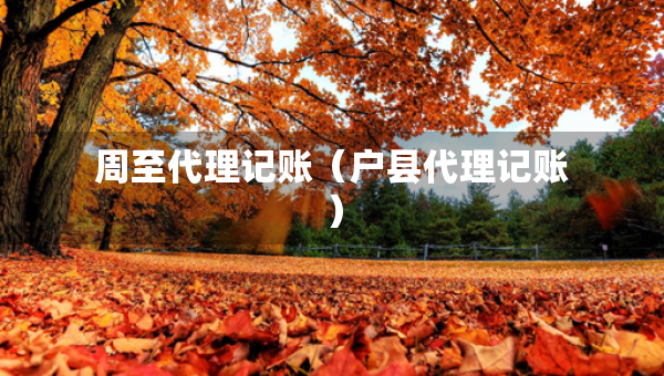 周至代理記賬（戶縣代理記賬）