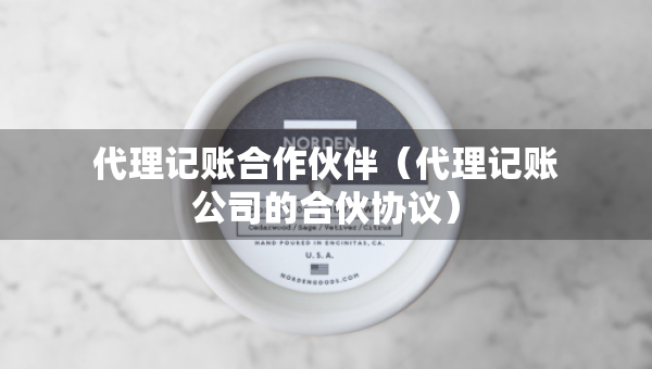 代理記賬合作伙伴（代理記賬公司的合伙協(xié)議）