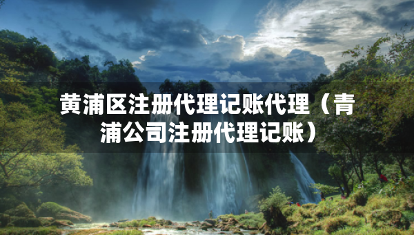 黃浦區(qū)注冊(cè)代理記賬代理（青浦公司注冊(cè)代理記賬）
