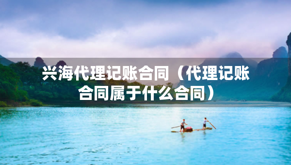興海代理記賬合同（代理記賬合同屬于什么合同）