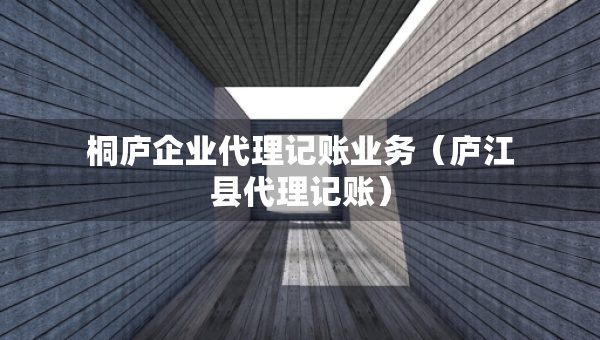 桐廬企業(yè)代理記賬業(yè)務（廬江縣代理記賬）