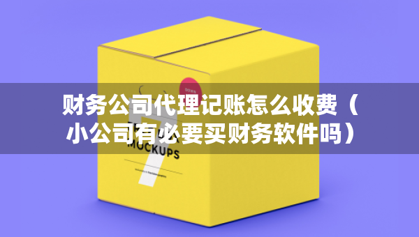財(cái)務(wù)公司代理記賬怎么收費(fèi)（小公司有必要買(mǎi)財(cái)務(wù)軟件嗎）