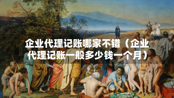 企業(yè)代理記賬哪家不錯（企業(yè)代理記賬一般多少錢一個月）