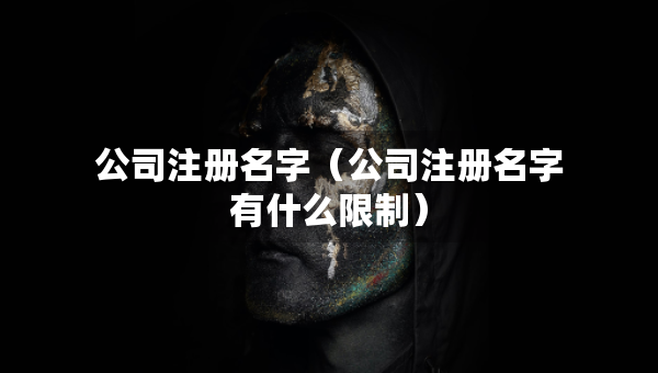 公司注冊名字（公司注冊名字有什么限制）
