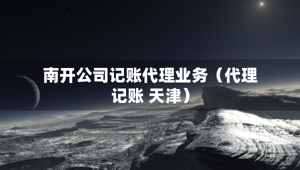 南開(kāi)公司記賬代理業(yè)務(wù)（代理記賬 天津）
