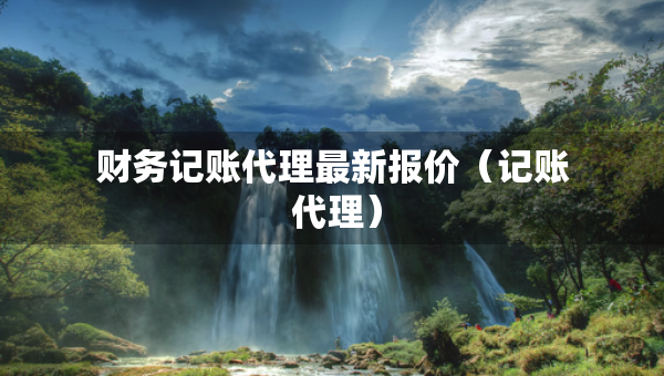 財(cái)務(wù)記賬代理最新報(bào)價(jià)（記賬 代理）