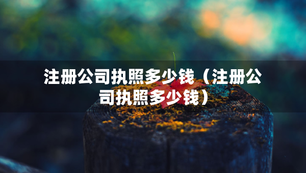 注冊公司執(zhí)照多少錢（注冊公司執(zhí)照多少錢）