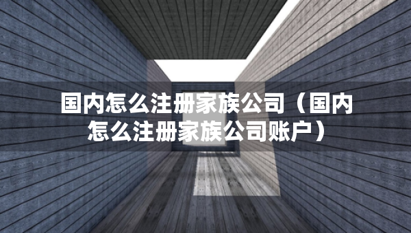 國(guó)內(nèi)怎么注冊(cè)家族公司（國(guó)內(nèi)怎么注冊(cè)家族公司賬戶）