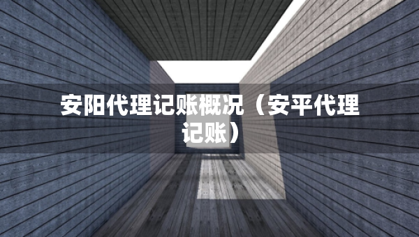 安陽(yáng)代理記賬概況（安平代理記賬）