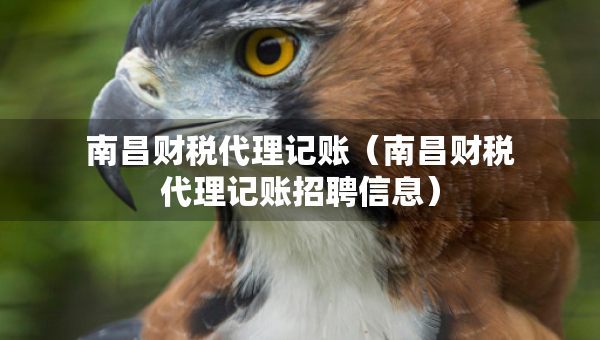 南昌財稅代理記賬（南昌財稅代理記賬招聘信息）