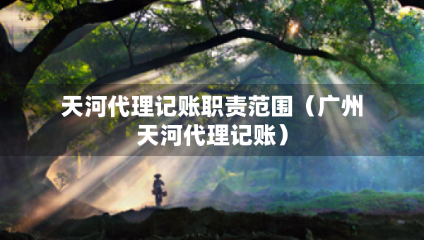天河代理記賬職責(zé)范圍（廣州天河代理記賬）