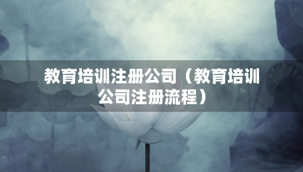 教育培訓(xùn)注冊公司（教育培訓(xùn)公司注冊流程）
