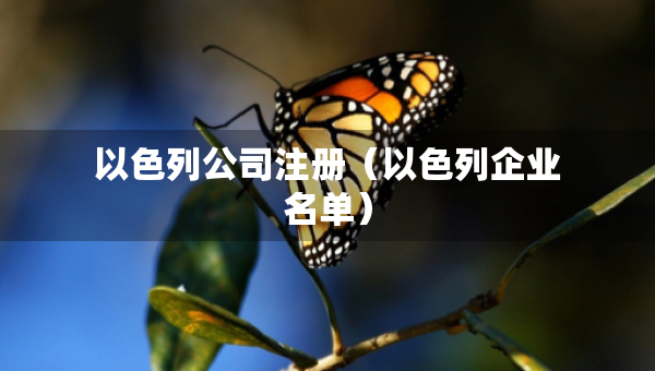以色列公司注冊（以色列企業(yè)名單）