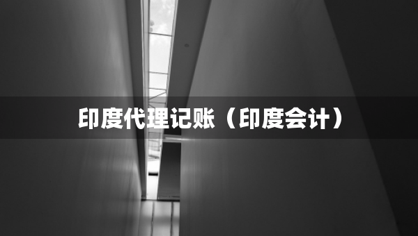 印度代理記賬（印度會計）