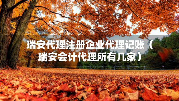 瑞安代理注冊(cè)企業(yè)代理記賬（瑞安會(huì)計(jì)代理所有幾家）