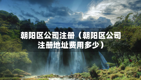 朝陽區(qū)公司注冊（朝陽區(qū)公司注冊地址費(fèi)用多少）