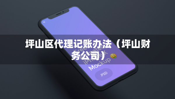 坪山區(qū)代理記賬辦法（坪山財務公司）