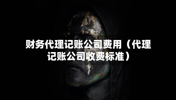 財務代理記賬公司費用（代理記賬公司收費標準）