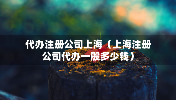 代辦注冊公司上海（上海注冊公司代辦一般多少錢）