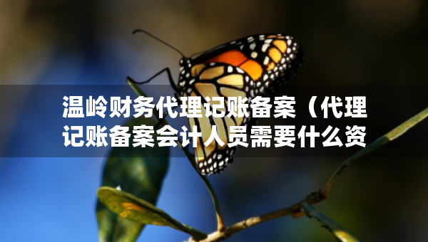溫嶺財(cái)務(wù)代理記賬備案（代理記賬備案會(huì)計(jì)人員需要什么資料）