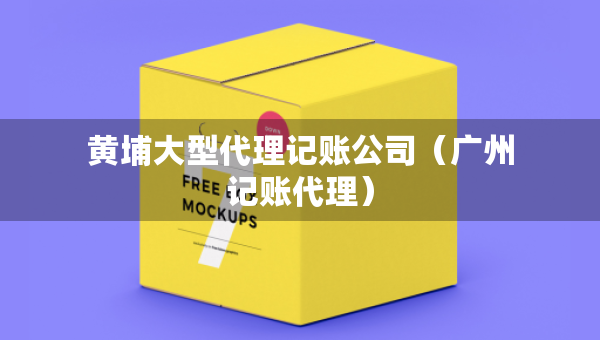 黃埔大型代理記賬公司（廣州記賬代理）