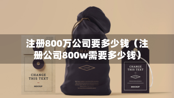 注冊800萬公司要多少錢（注冊公司800w需要多少錢）