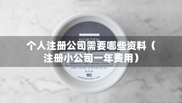 個人注冊公司需要哪些資料（注冊小公司一年費(fèi)用）