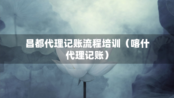 昌都代理記賬流程培訓(xùn)（喀什代理記賬）
