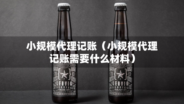 小規(guī)模代理記賬（小規(guī)模代理記賬需要什么材料）