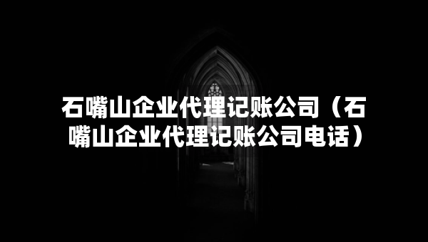 石嘴山企業(yè)代理記賬公司（石嘴山企業(yè)代理記賬公司電話）