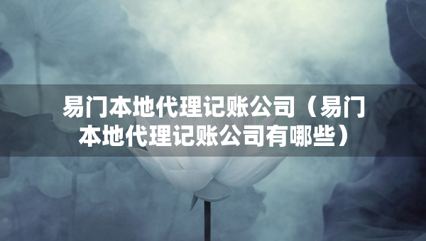 易門(mén)本地代理記賬公司（易門(mén)本地代理記賬公司有哪些）