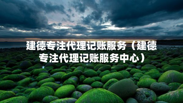 建德專注代理記賬服務(wù)（建德專注代理記賬服務(wù)中心）